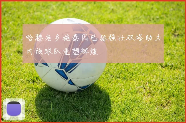 哈滕老乡施泰因巴赫强壮双塔助力内线球队重塑辉煌