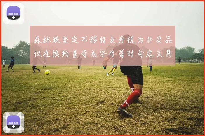森林狼坚定不移将麦丹视为非卖品仅在换约基奇或字母哥时考虑交易